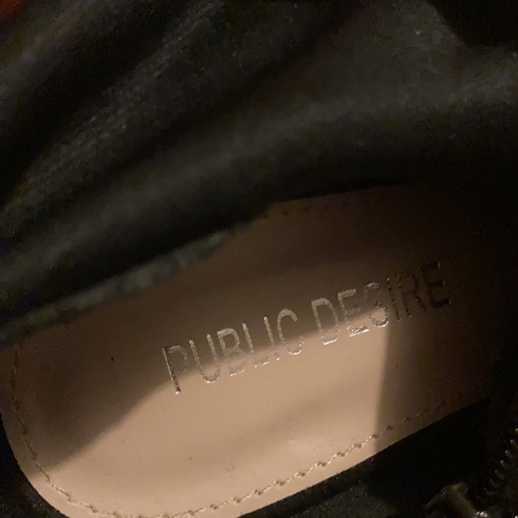 Public Desire Peep Toe Over The Knee Microsuede Boots - Picture 10 of 10